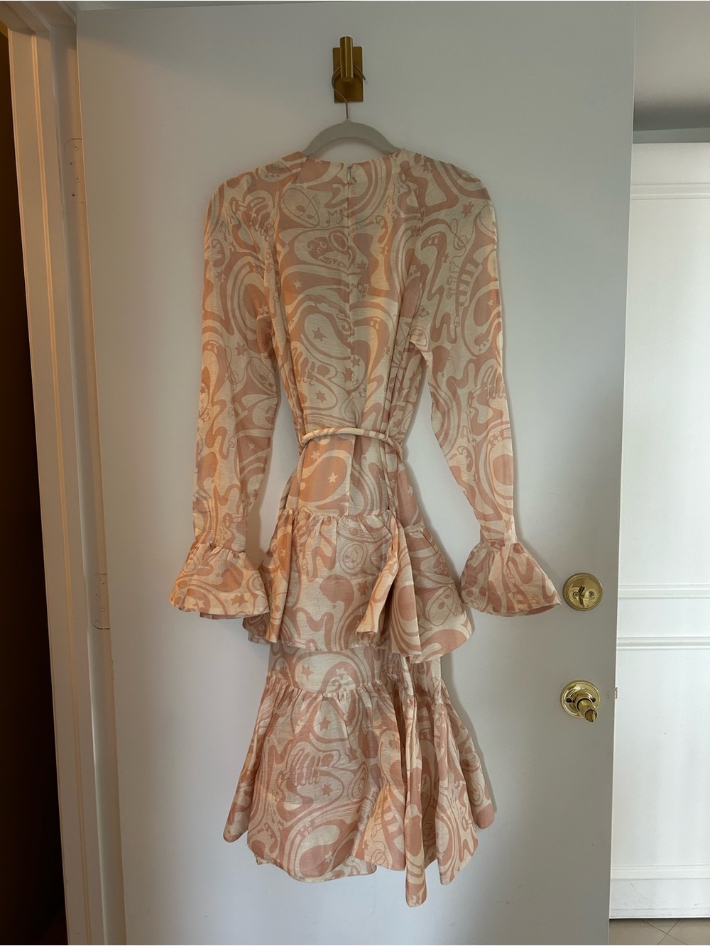 Zimmermann Ruffled Printed Linen And Silk-Blended Maxi Dress - Picture 7 of 7